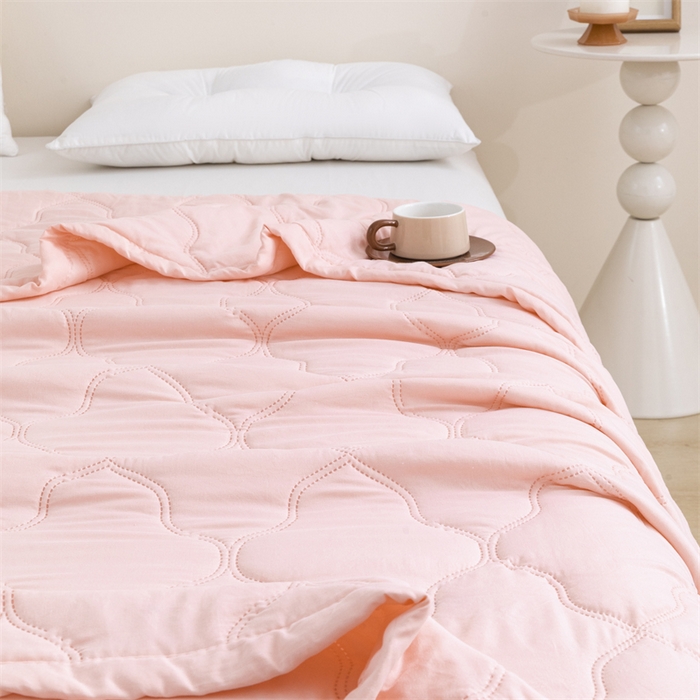 91家纺网 家纺一手货源 找家纺 （总）梵心家纺 2026新款跨境爆款素色纯色水洗棉被TEMU热销夏被夏凉被空调