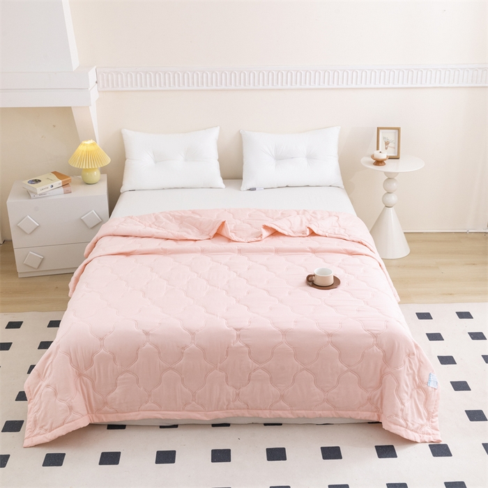 91家纺网 家纺一手货源 找家纺 （总）梵心家纺 2026新款跨境爆款素色纯色水洗棉被TEMU热销夏被夏凉被空调