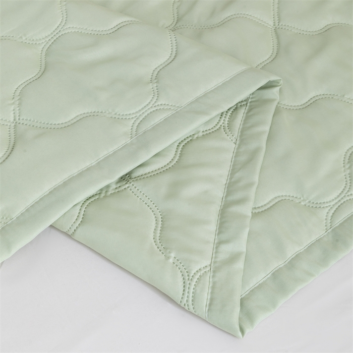 91家纺网 家纺一手货源 找家纺 梵心家纺 2026新款跨境爆款素色纯色水洗棉被TEMU热销夏被夏凉被空调 萌芽绿