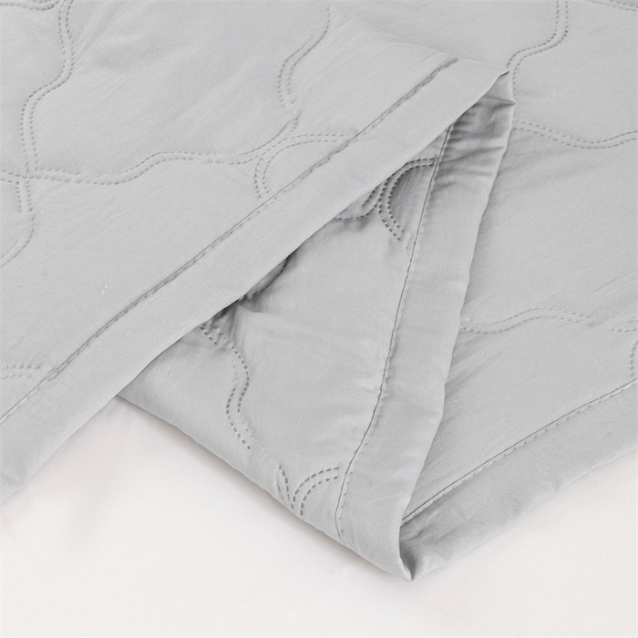 91家纺网 家纺一手货源 找家纺 梵心家纺 2026新款跨境爆款素色纯色水洗棉被TEMU热销夏被夏凉被空调 高级灰