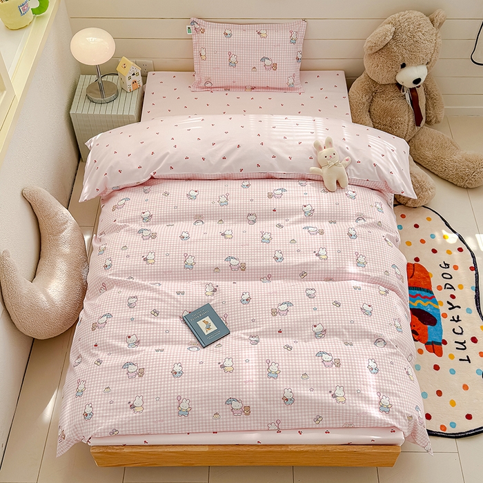 91家纺网 家纺一手货源 找家纺 （总）良佐生活  2026年新款A类铂金精梳全棉学生三件套