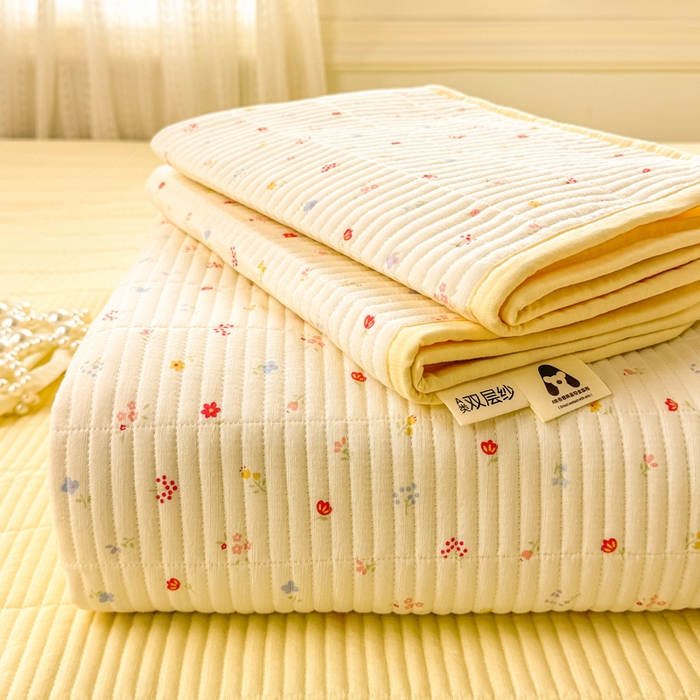 91家纺网 家纺一手货源 找家纺 （总）家喜爱 2026新款木棉皱皱纱床盖（可提供买家秀）