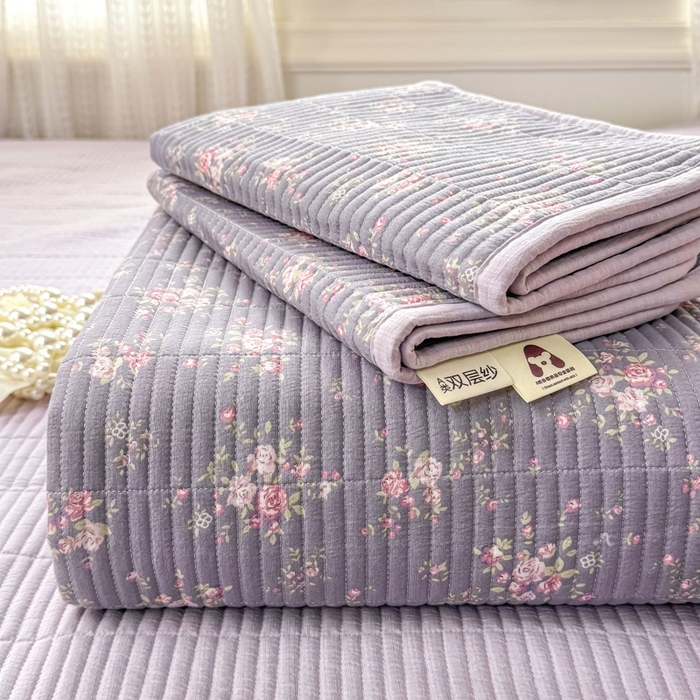 91家纺网 家纺一手货源 找家纺 （总）家喜爱 2026新款木棉皱皱纱床盖（可提供买家秀）