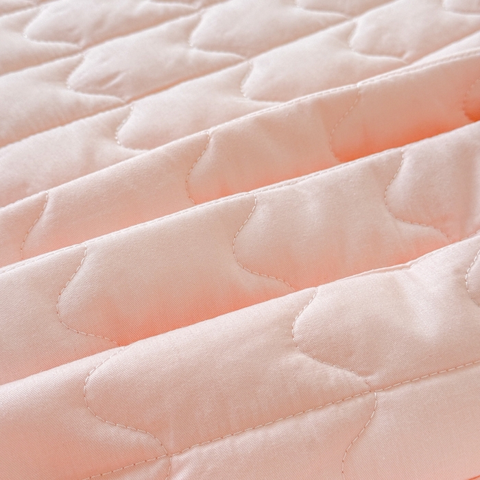 91家纺网 家纺一手货源 找家纺 岚吉家纺 2026新款纯色M格单床笠床笠单件 M格-粉玉