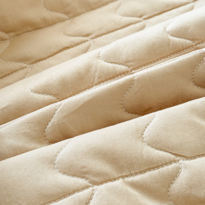 91家纺网 家纺一手货源 找家纺 岚吉家纺 2026新款纯色M格单床笠床笠单件 M格-卡其