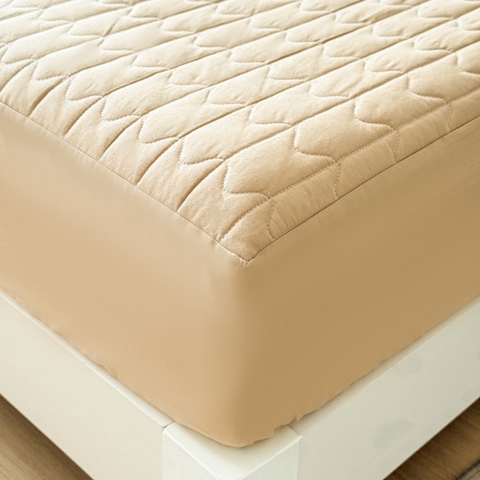 91家纺网 家纺一手货源 找家纺 岚吉家纺 2026新款纯色M格单床笠床笠单件 M格-卡其