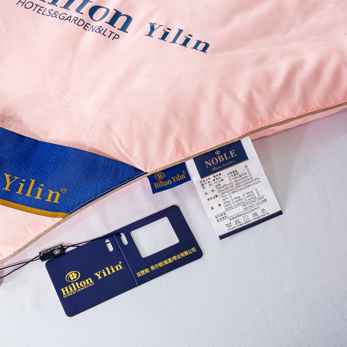 91家纺网 家纺一手货源 找家纺 奕宸居 2026春夏新款全棉纯棉提花酒店蚕丝被子被芯 玉色