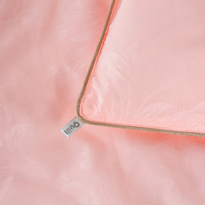 91家纺网 家纺一手货源 找家纺 奕宸居 2026春夏新款全棉纯棉提花酒店蚕丝被子被芯 玉色