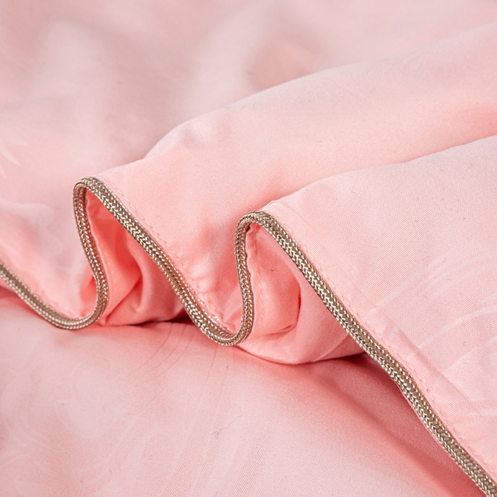 91家纺网 家纺一手货源 找家纺 奕宸居 2026春夏新款全棉纯棉提花酒店蚕丝被子被芯 玉色