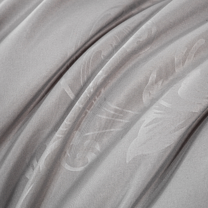 91家纺网 家纺一手货源 找家纺 奕宸居 2026春夏新款全棉纯棉提花酒店蚕丝被子被芯 灰色