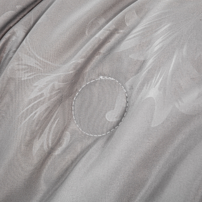 91家纺网 家纺一手货源 找家纺 奕宸居 2026春夏新款全棉纯棉提花酒店蚕丝被子被芯 灰色