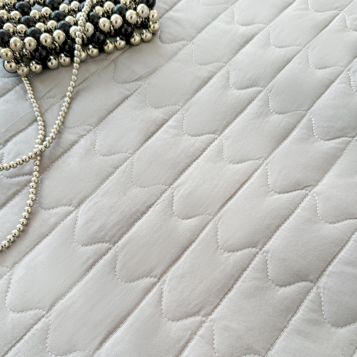 91家纺网 家纺一手货源 找家纺 岚吉家纺 2026新款纯色M格单床笠床笠单件 M格-黎明灰