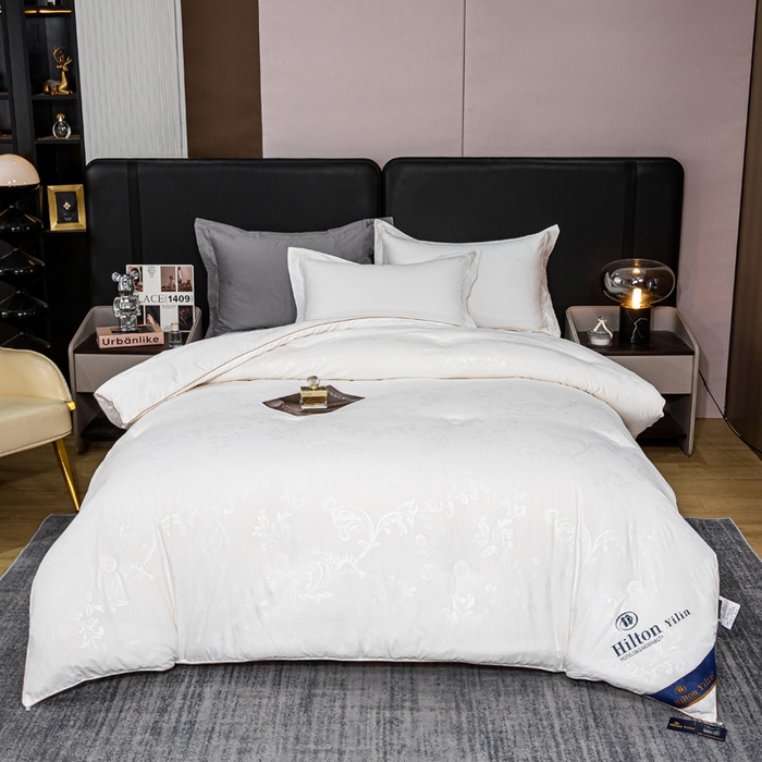 91家纺网 家纺一手货源 找家纺 （总）奕宸居 2026春夏新款全棉纯棉提花酒店蚕丝被子被芯