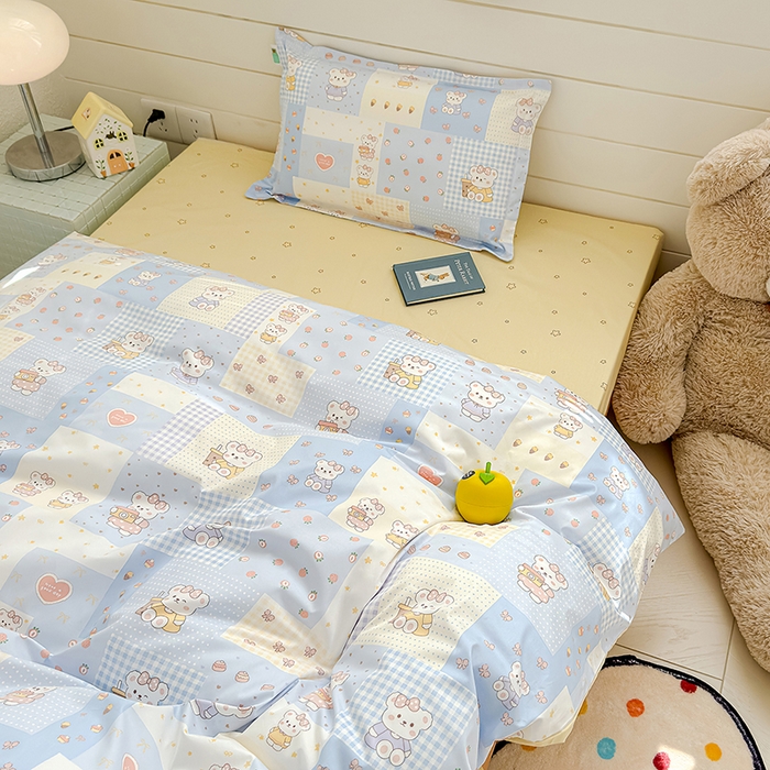 91家纺网 家纺一手货源 找家纺 （总）良佐生活  2026年新款A类铂金精梳全棉学生三件套