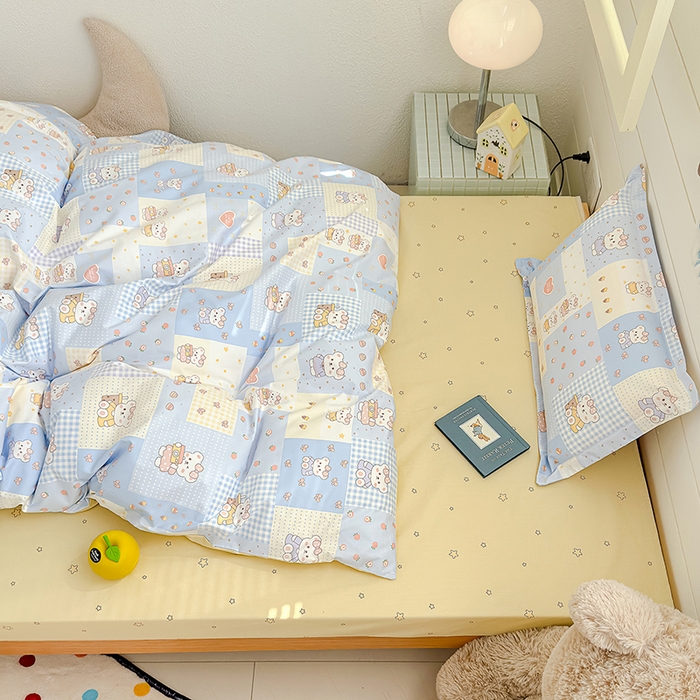 91家纺网 家纺一手货源 找家纺 （总）良佐生活  2026年新款A类铂金精梳全棉学生三件套