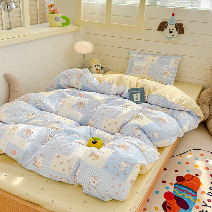 91家纺网 家纺一手货源 找家纺 （总）良佐生活  2026年新款A类铂金精梳全棉学生三件套