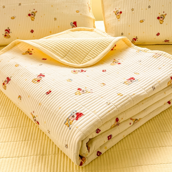 91家纺网 家纺一手货源 找家纺 （总）家喜爱 2026新款木棉皱皱纱床盖（可提供买家秀）