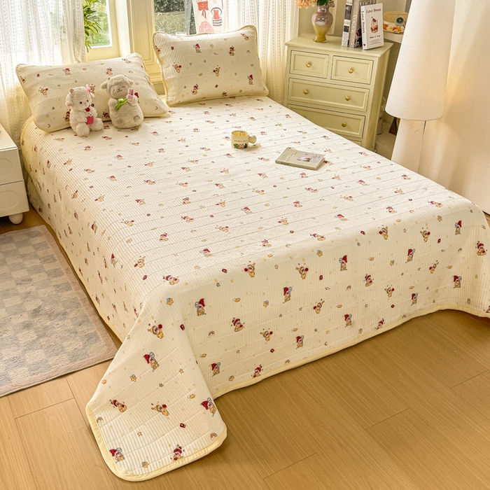 91家纺网 家纺一手货源 找家纺 （总）家喜爱 2026新款木棉皱皱纱床盖（可提供买家秀）