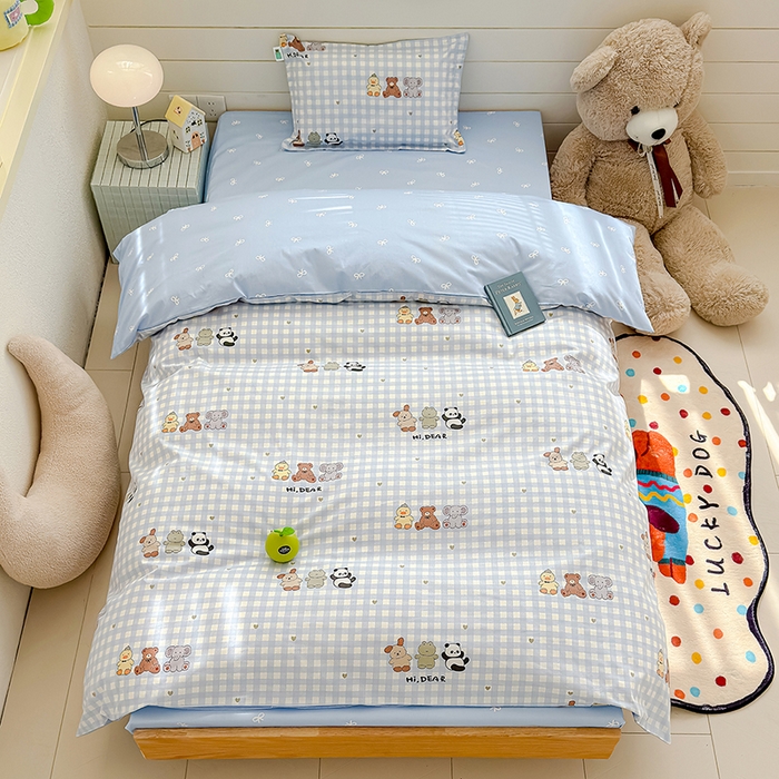 良佐生活  2026年新款A类铂金精梳全棉学生三件套 福宝