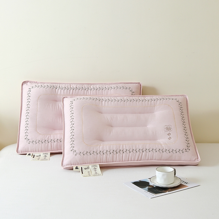 91家纺网 家纺一手货源 找家纺 （总）糖果枕芯 2026新款亚麻护颈枕头天然亚麻枕芯贴合颈椎护颈枕芯