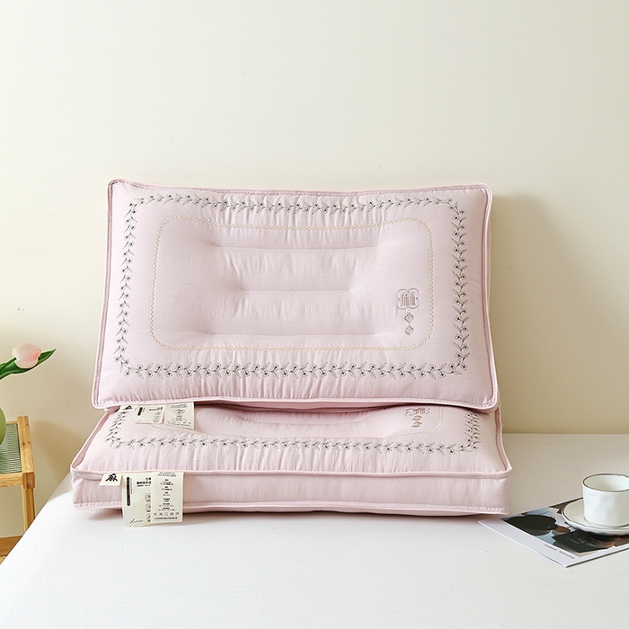 91家纺网 家纺一手货源 找家纺 （总）糖果枕芯 2026新款亚麻护颈枕头天然亚麻枕芯贴合颈椎护颈枕芯