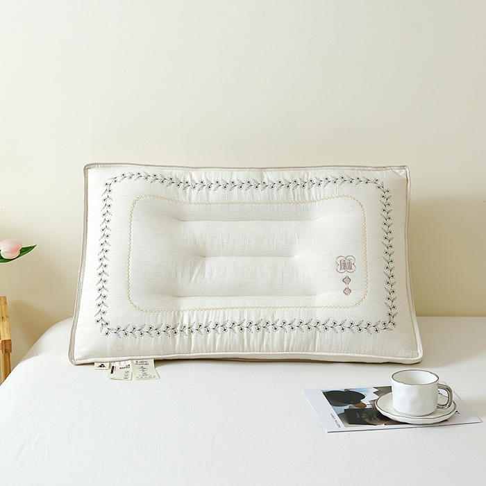 91家纺网 家纺一手货源 找家纺 （总）糖果枕芯 2026新款亚麻护颈枕头天然亚麻枕芯贴合颈椎护颈枕芯