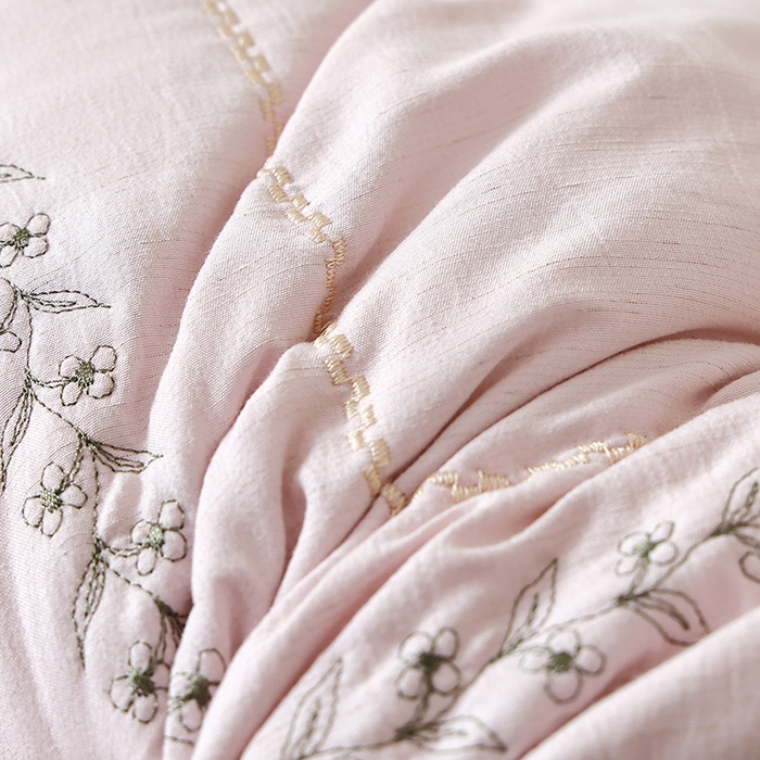 91家纺网 家纺一手货源 找家纺 糖果枕芯 2026新款亚麻护颈枕头天然亚麻枕芯贴合颈椎护颈枕芯 亚麻-粉色