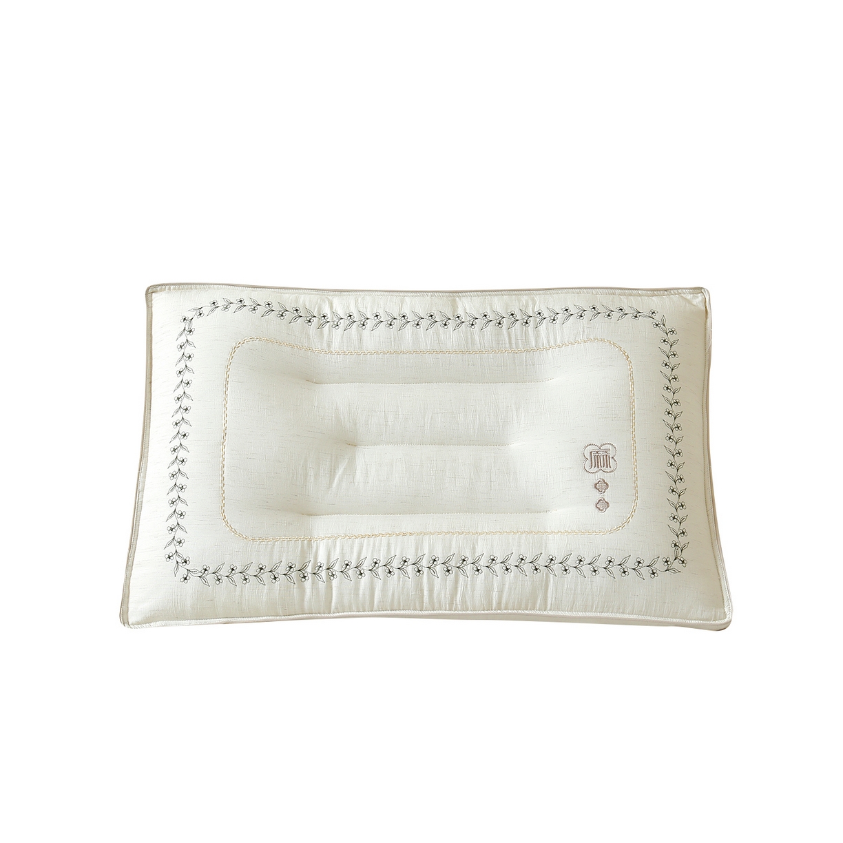 91家纺网 家纺一手货源 找家纺 糖果枕芯 2026新款亚麻护颈枕头天然亚麻枕芯贴合颈椎护颈枕芯 亚麻-米色