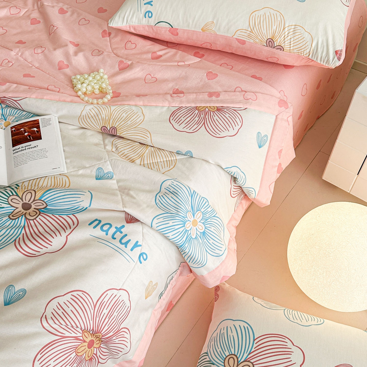 91家纺网 家纺一手货源 找家纺 梵克保罗 2026春夏新款10A抗菌全棉印花夏被被子被芯空调被 缤纷