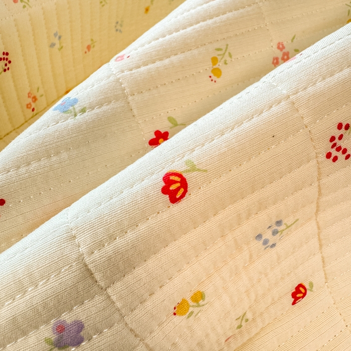 91家纺网 家纺一手货源 找家纺 家喜爱 2026新款木棉皱皱纱床盖（可提供买家秀） 黄色小花