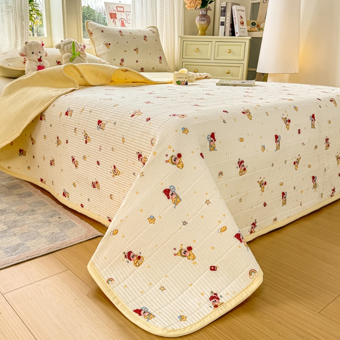 91家纺网 家纺一手货源 找家纺 家喜爱 2026新款木棉皱皱纱床盖（可提供买家秀） 魔法精灵