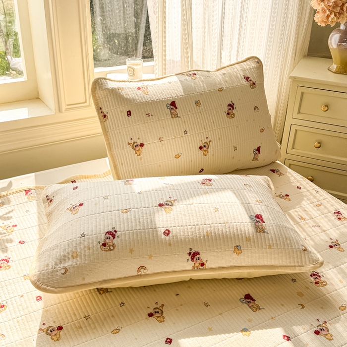 91家纺网 家纺一手货源 找家纺 家喜爱 2026新款木棉皱皱纱床盖（可提供买家秀） 魔法精灵