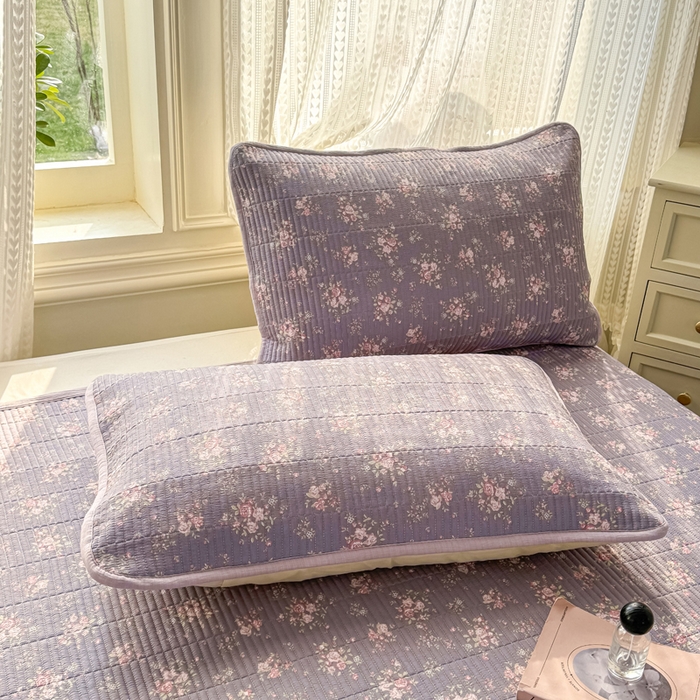 91家纺网 家纺一手货源 找家纺 家喜爱 2026新款木棉皱皱纱床盖（可提供买家秀） 暮夏蔷薇