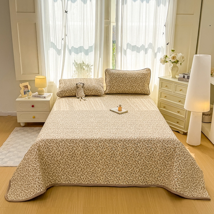 91家纺网 家纺一手货源 找家纺 家喜爱 2026新款木棉皱皱纱床盖（可提供买家秀） 柿柿如意