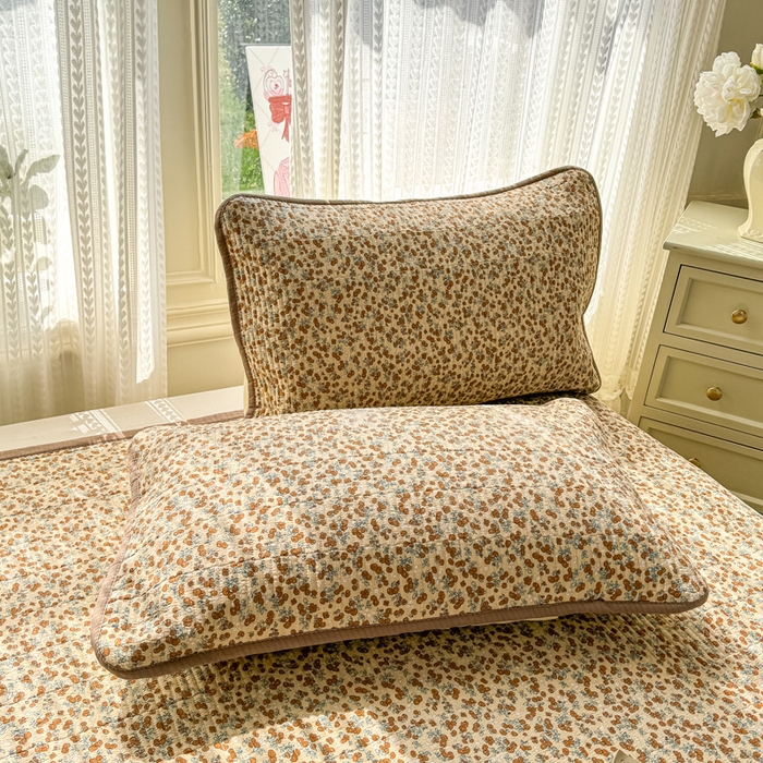 91家纺网 家纺一手货源 找家纺 家喜爱 2026新款木棉皱皱纱床盖（可提供买家秀） 柿柿如意