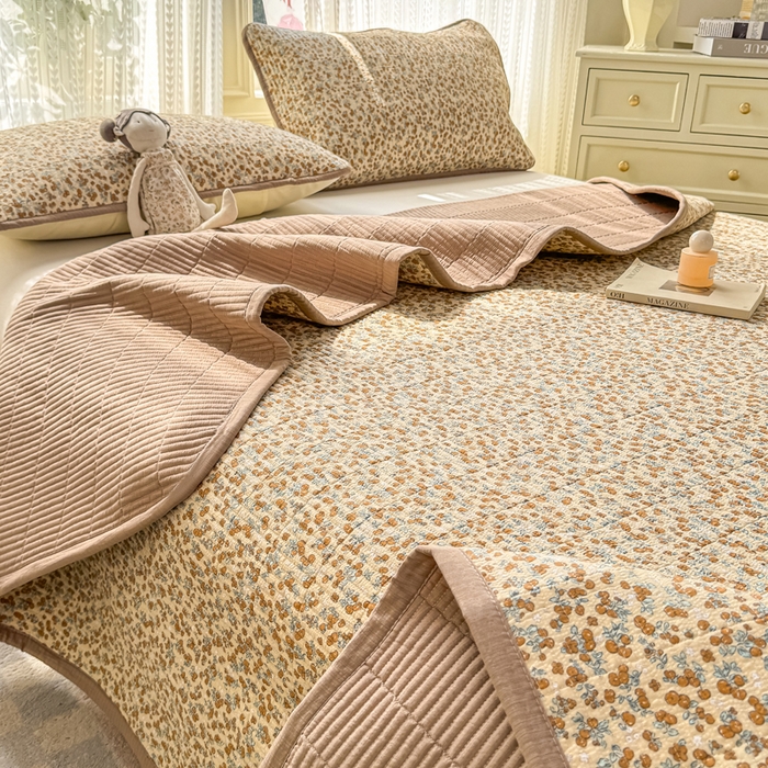 91家纺网 家纺一手货源 找家纺 家喜爱 2026新款木棉皱皱纱床盖（可提供买家秀） 柿柿如意