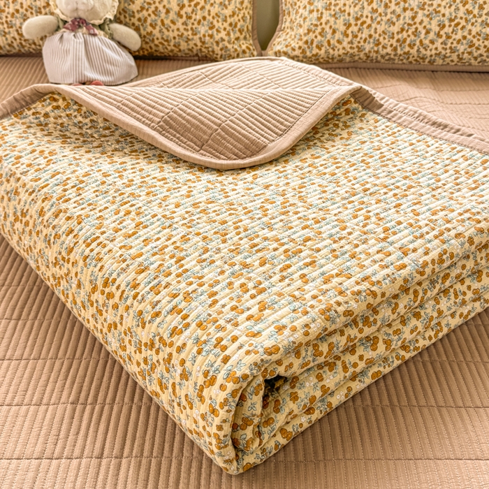 91家纺网 家纺一手货源 找家纺 家喜爱 2026新款木棉皱皱纱床盖（可提供买家秀） 柿柿如意