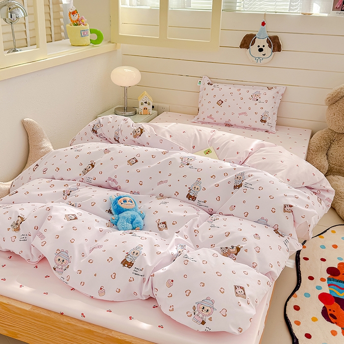 91家纺网 家纺一手货源 找家纺 良佐生活  2026年新款A类铂金精梳全棉学生三件套 布布