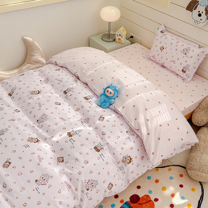 91家纺网 家纺一手货源 找家纺 良佐生活  2026年新款A类铂金精梳全棉学生三件套 布布