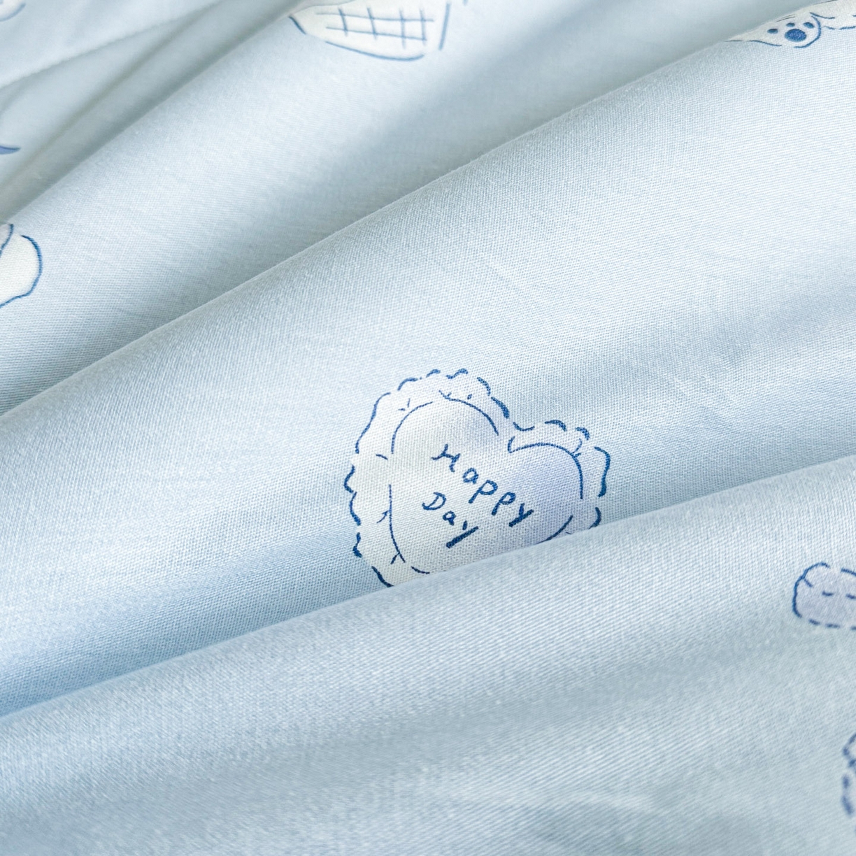 91家纺网 家纺一手货源 找家纺 梵克保罗 2026春夏新款10A抗菌全棉印花夏被被子被芯空调被 布偶小熊