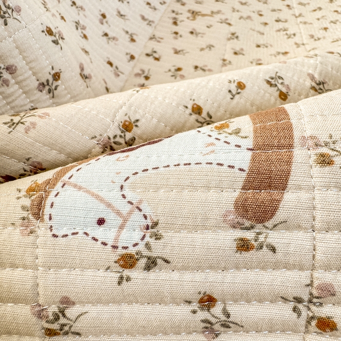 91家纺网 家纺一手货源 找家纺 家喜爱 2026新款木棉皱皱纱床盖（可提供买家秀） 摇马花野