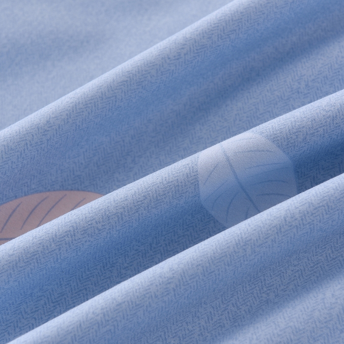 91家纺网 家纺一手货源 找家纺 幸嘉轩 2025新款全棉秋冬加厚保暖喷气磨毛纯棉印花四件套 四季飘香-蓝