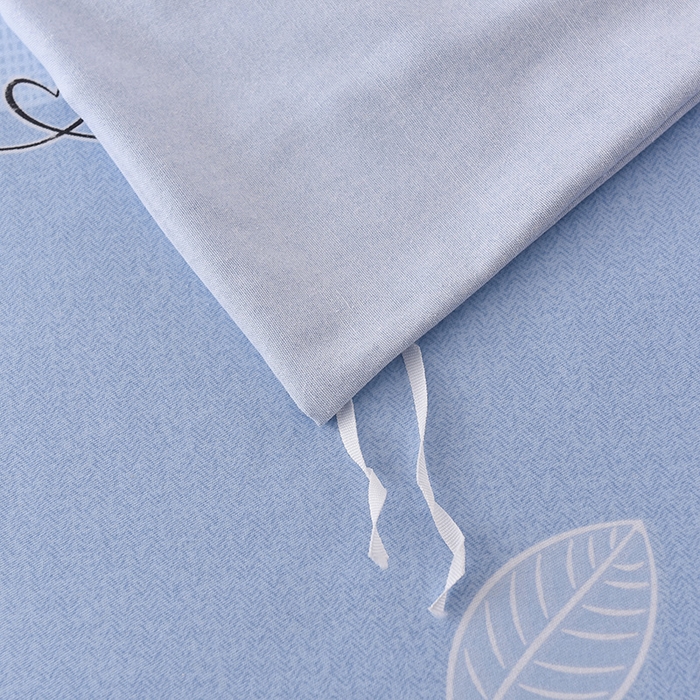 91家纺网 家纺一手货源 找家纺 幸嘉轩 2025新款全棉秋冬加厚保暖喷气磨毛纯棉印花四件套 四季飘香-蓝