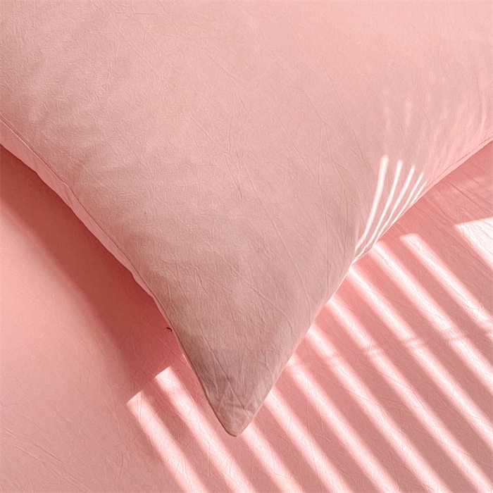 91家纺网 家纺一手货源 找家纺 恋人优选 2026新款全棉纯棉水洗棉单床笠床笠单件 浅粉