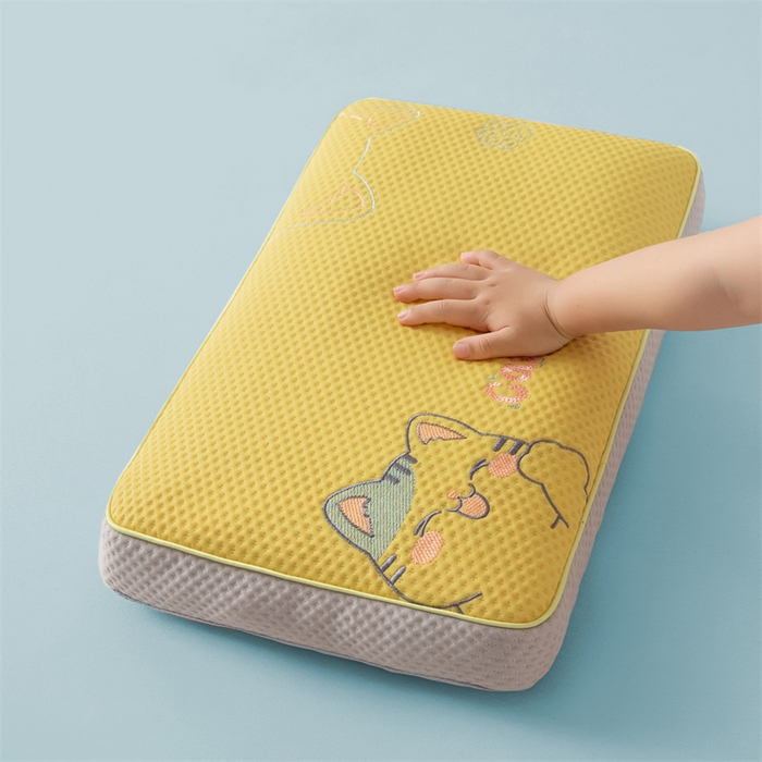 91家纺网 家纺一手货源 找家纺 麦肯锡 2026新款猫豆豆荞麦枕 奶泡黄