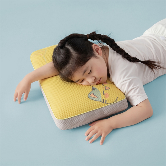 91家纺网 家纺一手货源 找家纺 麦肯锡 2026新款猫豆豆荞麦枕 奶泡黄