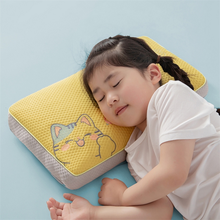 91家纺网 家纺一手货源 找家纺 麦肯锡 2026新款猫豆豆荞麦枕 奶泡黄