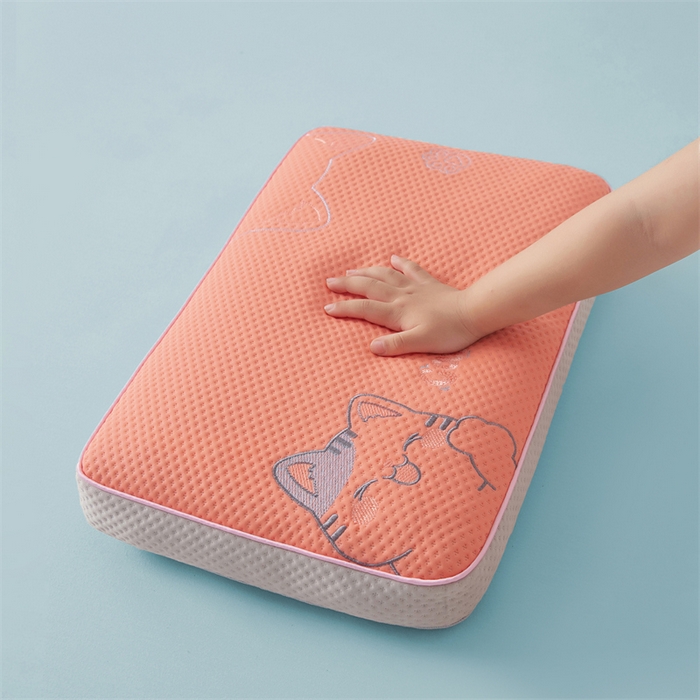 91家纺网 家纺一手货源 找家纺 麦肯锡 2026新款猫豆豆荞麦枕 甜橙粉