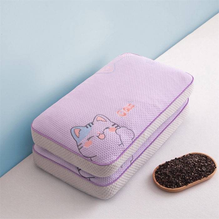 91家纺网 家纺一手货源 找家纺 麦肯锡 2026新款猫豆豆荞麦枕 香芋紫