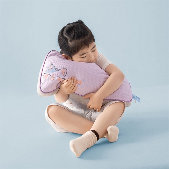 91家纺网 家纺一手货源 找家纺 麦肯锡 2026新款猫豆豆荞麦枕 香芋紫